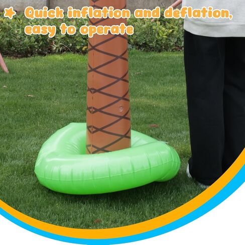 عمر الحاضر نفخ أشجار النخيل، 5.5ft-2pack تفجير أشجار النخيل لديكورات حزب هاواي، الأطراف لوا، زينة حزب الشاطئ، ديكور حزب الصيف الاستوائية موضوع ديكور متعة في الهواء الطلق in Saudi Arabia