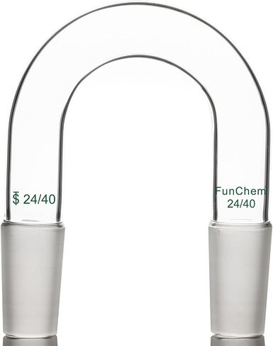 FunChem البورسليكات الزجاج على شكل حرف U فراغ / محول الغاز الخامل مع 24/40 القياسية تفتق الداخلية المشتركة in Saudi Arabia