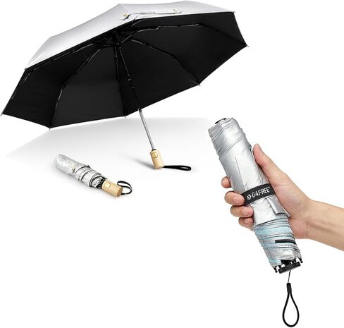 G4Free UPF 50+ UV Protection Travel Sun Umbrella Compact 42 Inch Small Umbrella Carbon Fiber Super Slim Small Mini Sun Umbrellas in Saudi Arabia