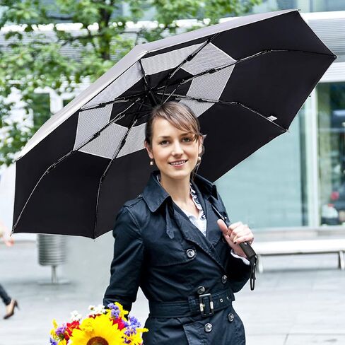 G4Free 2 Pack UPF 50+ UV Protection Umbrella, 46 Inch & 42 Inch (Black) in Saudi Arabia