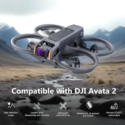 Avata 2 ND Filters Set, STARTRC 4 Pack ND8 ND16 ND32 ND64 Filter Compatible with DJI Avata 2, Neutral Density Camera Lens ND Filter in Saudi Arabia