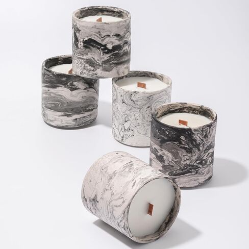 Generic Handcrafted Soy Candle in a Plaster Cup with Forest Cone Fragrance in Saudi Arabia