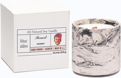 Generic Handcrafted Soy Candle in a Plaster Cup with Forest Cone Fragrance in Saudi Arabia