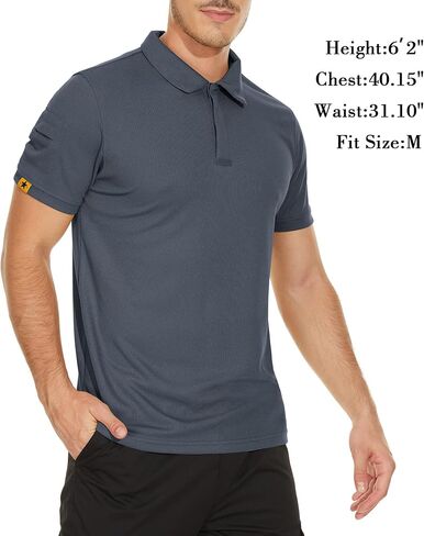 V VALANCH 3 Pack Polo Shirts for Men Short Sleeve Golf Tennis Work Summer Moisture Wicking Shirts in Saudi Arabia