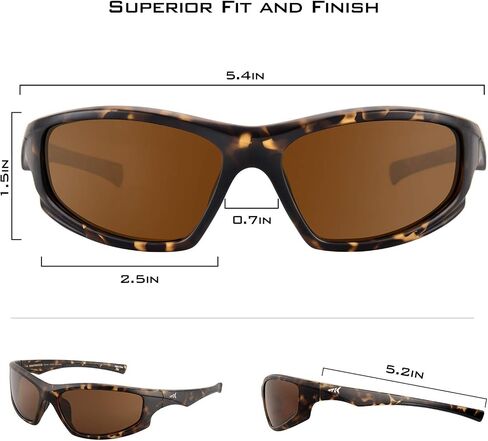 KastKing Seneca Polarized Sport Sunglasses for Men and Women, Ideal for Driving Fishing Cycling and Running,UV Protection in Saudi Arabia