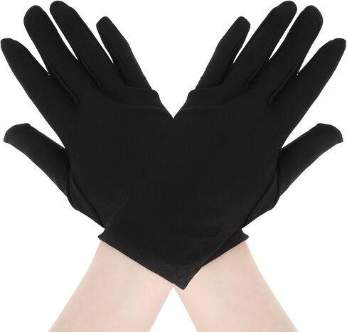KALIONE Short Satin Gloves Opera Gloves Wedding Bridal Gloves Women's Gown Gloves White Gloves for Party Dance Dinner Banquet in Saudi Arabia