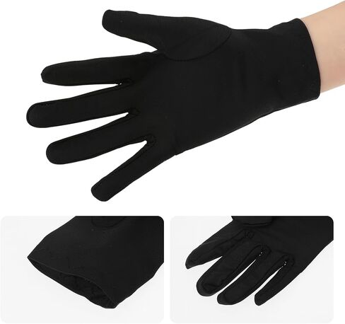 KALIONE Short Satin Gloves Opera Gloves Wedding Bridal Gloves Women's Gown Gloves White Gloves for Party Dance Dinner Banquet in Saudi Arabia