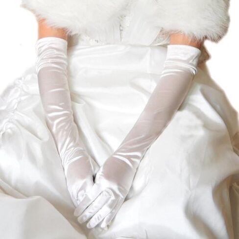 XINMELISHANG Women Elegant Satin Gloves Ladies Bridal Gloves Wedding Gloves Costume Gloves in Saudi Arabia