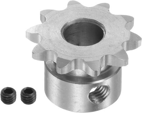 HARFINGTON B Type Roller Chain Sprocket 10 Teeth 8mm Bore Stainless Steel Motor Drive Gear for Chain DIN/ISO No. 04C-1 and ANSI No. #25 in Saudi Arabia