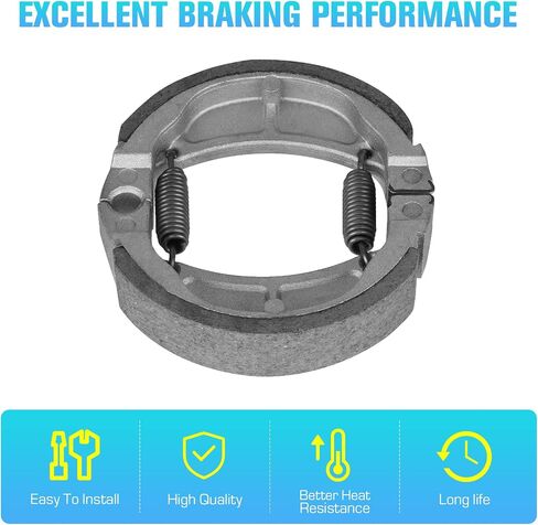 Front Rear Brake Shoes for Kawasaki KLX 110 2002-2022, 110L 2010-2021, for Suzuki DR-Z 110K 2003 2004 2005 41048-1141 41048-1083 - 2 Set in Saudi Arabia