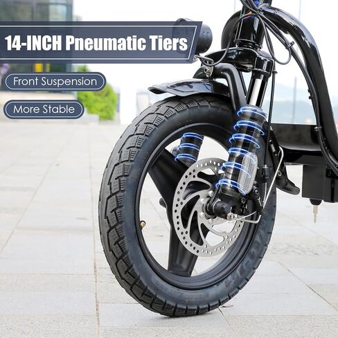 سكوتر كهربائي كاروما بيك 819 واط مع مقعد، بطارية 375 واط في الساعة، نطاق 25 ميل، سرعة قصوى 20 ميل في الساعة، إطار 14 بوصة، مقعد ممتص للصدمات، سكوتر كهربائي قابل للطي للبالغين، دراجة كهربائية للتنقل in Kuwait