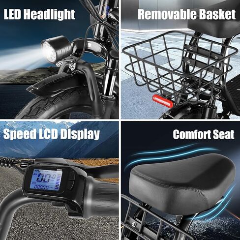 سكوتر كهربائي كاروما بيك 819 واط مع مقعد، بطارية 375 واط في الساعة، نطاق 25 ميل، سرعة قصوى 20 ميل في الساعة، إطار 14 بوصة، مقعد ممتص للصدمات، سكوتر كهربائي قابل للطي للبالغين، دراجة كهربائية للتنقل in Kuwait