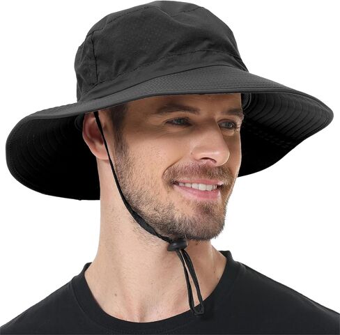 ZOORON Boonie Hat UPF 50+ Cooling Sun Hat for Men and Women,Wide Brim Bucket Hats with UV Protection for Safari Hiking Beach in Kuwait