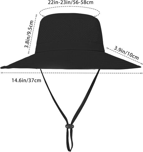 ZOORON Boonie Hat UPF 50+ Cooling Sun Hat for Men and Women,Wide Brim Bucket Hats with UV Protection for Safari Hiking Beach in Kuwait