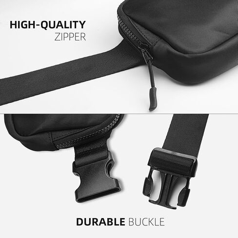 Fashion Belt Bag Fanny Packs Dupes Crossbody Sling Everywhere with Adjustable Strap for Running Traveling Hiking Workout Black in Saudi Arabia