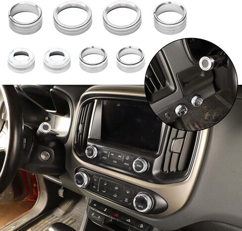 JWWY for Colorado Radio AC Knobs Air Conditioner Switch Button for 2014-2023+ Chevrolet Colorado, Center Console 4WD Switch Knob for GMC Chevy Colorado GMC Canyon Accessories Aluminum Alloy Blue in Saudi Arabia