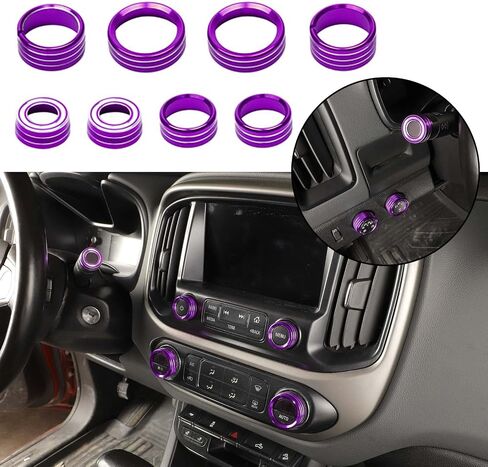JWWY for Colorado Radio AC Knobs Air Conditioner Switch Button for 2014-2023+ Chevrolet Colorado, Center Console 4WD Switch Knob for GMC Chevy Colorado GMC Canyon Accessories Aluminum Alloy Blue in Saudi Arabia