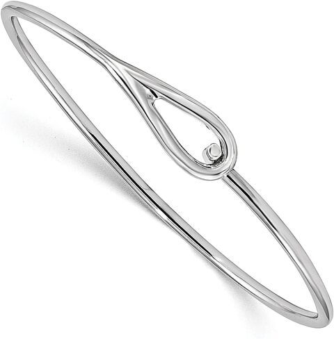 925 Sterling Silver Bangle Bracelet Cuff Expandable Stackable Hook Clasp Fine Jewelry For Women Gifts For Her in Saudi Arabia