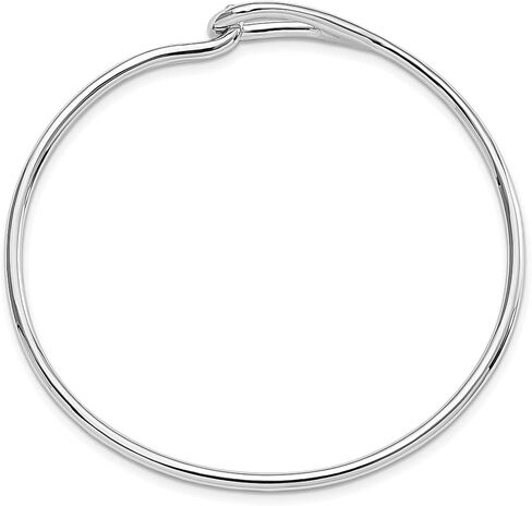 925 Sterling Silver Bangle Bracelet Cuff Expandable Stackable Hook Clasp Fine Jewelry For Women Gifts For Her in Saudi Arabia