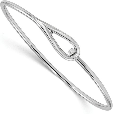 925 Sterling Silver Bangle Bracelet Cuff Expandable Stackable Hook Clasp Fine Jewelry For Women Gifts For Her in Saudi Arabia