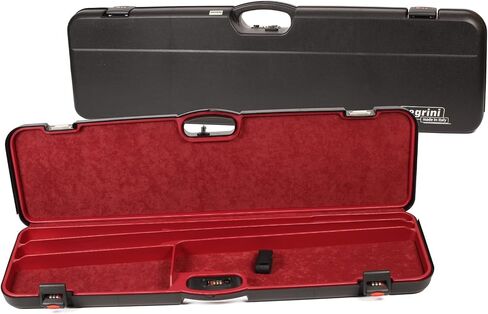Negrini Cases 1603/IS-2C/4782 Shotgun Case for O/U PP/1 Gun/2 Barrels up to 36-Inch, Black/Red in Saudi Arabia