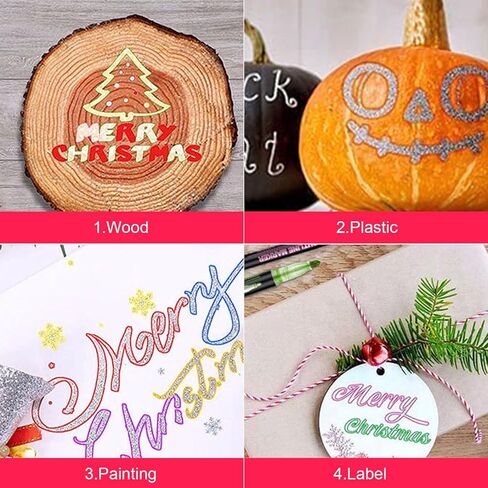 مجموعة أقلام تحديد لامعة مكونة من 12 لونًا من ستيفورد، خط مزدوج، مجموعة أقلام معدنية علامات مخططة للأطفال الذين تتراوح أعمارهم بين 8 و12 عامًا، مجموعة أقلام لامعة لامعة لتحية عيد الميلاد، والحرف الفنية اليدوية، وحجز القصاصات in Kuwait