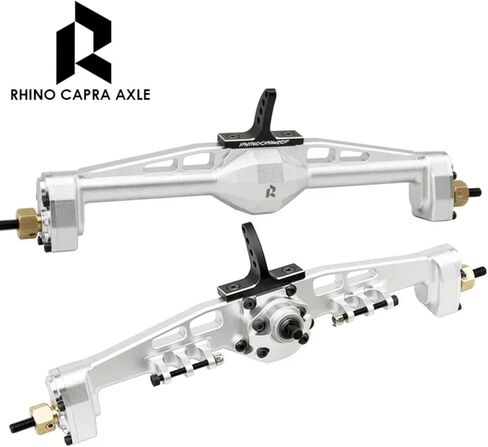 Rhino Capra Metal Complete Front Rear Portal Axle Set for 1/10 RC Crawler Car Axial SCX10 I SCX10 II Redcat GEN8 RGT EX86100 (Silver Color) in Saudi Arabia