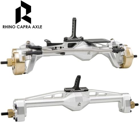 Rhino Capra Metal Complete Front Rear Portal Axle Set for 1/10 RC Crawler Car Axial SCX10 I SCX10 II Redcat GEN8 RGT EX86100 (Silver Color) in Saudi Arabia