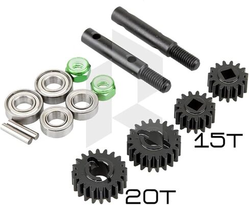 Rhino Capra Metal Complete Front Rear Portal Axle Set for 1/10 RC Crawler Car Axial SCX10 I SCX10 II Redcat GEN8 RGT EX86100 (Silver Color) in Saudi Arabia