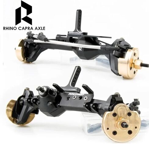 Rhino Capra Metal Complete Front Rear Portal Axle Set for 1/10 RC Crawler Car Axial SCX10 I SCX10 II Redcat GEN8 RGT EX86100 (Silver Color) in Saudi Arabia