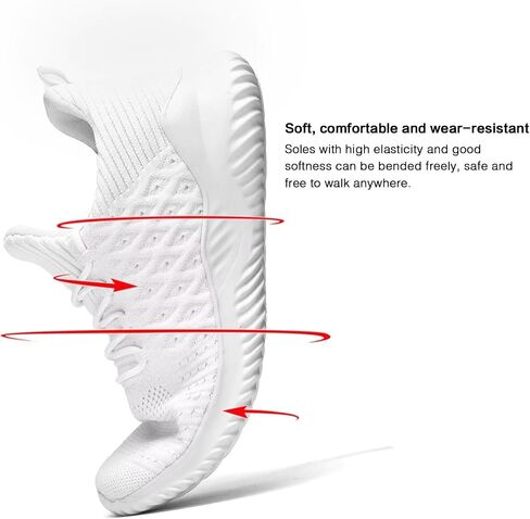 KELUOE Mens Slip On Walking Shoes Lightweight Breathable Non Slip Running Shoes Comfortable Fashion Sneakers Workout Casual Sports in Saudi Arabia