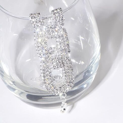 Mycitta Wedding Bracelet for Brides Fashion Sparkly Clear Rhinestone Crystal Simulated Diamond Art Deco Bracelet for Party Prom Pageant Bridesmaids Gift Bridal Bangle Jewelry for Women and Girls in Saudi Arabia