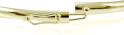Hoops & Loops - Sterling Silver High Polished Flex Bangle Bracelet | Sterling Silver, Yellow and Rose Gold Flash Plated in Saudi Arabia