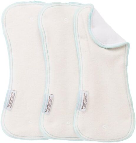 أزرار حفاضات من القطن العضوي/القنب - أثناء النهار - 3 عبوات (كبيرة) in Kuwait