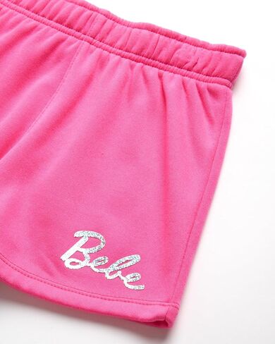 bebe Girls' Active Short Set - 2 Piece Athletic Performance Short - Oversized T-Shirt -Summer Outfit for Girls (7-12) in Saudi Arabia