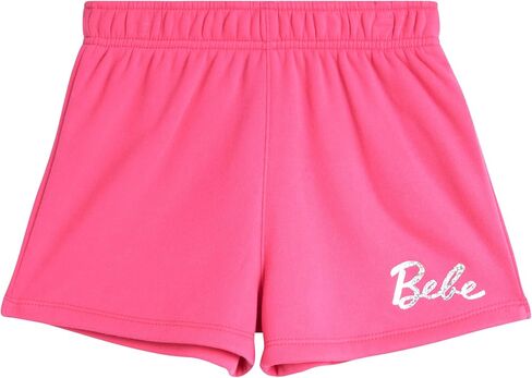 bebe Girls' Active Short Set - 2 Piece Athletic Performance Short - Oversized T-Shirt -Summer Outfit for Girls (7-12) in Saudi Arabia