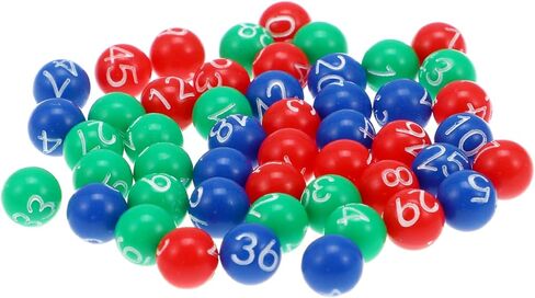 NOLITOY 98 pcs Machine Ball Mini Accessories playset Accessories red Accessories Game Lotto Game Ball Adult Party Games Plastic Bingo Game Number Ball Round Capsule Child in Saudi Arabia
