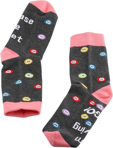 جوارب G2TUP Bingo Socks Bingo Lover Novelty Socks يرجى أن تكون هادئًا أنا ألعب جوارب Bingo هدايا Bingo (جوارب Bingo) in Saudi Arabia
