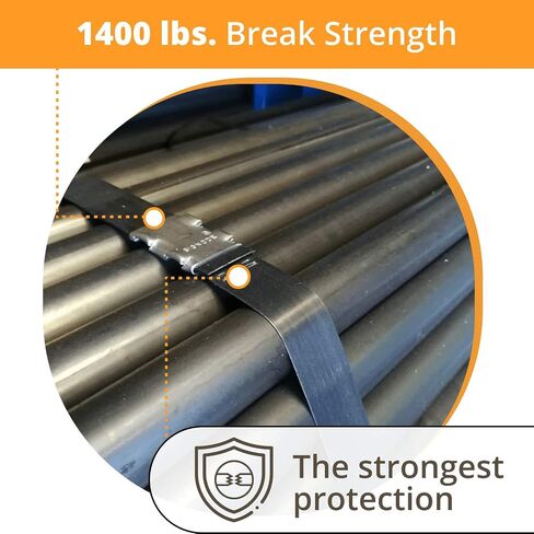 IDL Packaging Portable 5/8" x 500' Steel Strapping Kit, 1400 lbs Break Strength – Full Packaging Strapping Solution – Standard Banding Kit - Enough Strapping and Seals for 250 Uses Before Refill in Saudi Arabia