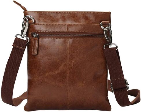 AULIV Sling Bag - Messenger Bag for Men, Shoulder Bag Crossbody Bag for Men, Perfect for Travel, Office, Full Grain Leather in Saudi Arabia