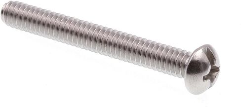 برغي آلة Prime-Line 9005621، رأس مستدير، مجموعة مشقوقة/فيليبس، 1/4 بوصة - 20 × 2 بوصة، فولاذ مقاوم للصدأ درجة 18-8، عبوة من 50 قطعة in Saudi Arabia