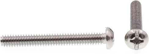 برغي آلة Prime-Line 9005621، رأس مستدير، مجموعة مشقوقة/فيليبس، 1/4 بوصة - 20 × 2 بوصة، فولاذ مقاوم للصدأ درجة 18-8، عبوة من 50 قطعة in Saudi Arabia