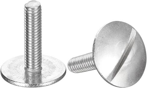 uxcell M3x4mm Extra Large Flat Head Slotted Screws, 5pcs 304 Stainless Steel Round Head Bolts in Saudi Arabia