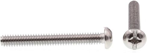 Prime-Line 9005621 Machine Screw, Round Head, Slotted/Phillips Combo, 1/4 in-20 X 2 in, Grade 18-8 Stainless Steel, Pack of 50 in Saudi Arabia