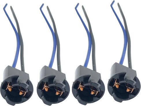 4pcs T10 W5w LED Bulbs Socket 2-Wires Socket Holder Adapter connector Turn Signal Tail Stop Rear Brake Light wiring harness plug car Pigtail Cable in Saudi Arabia