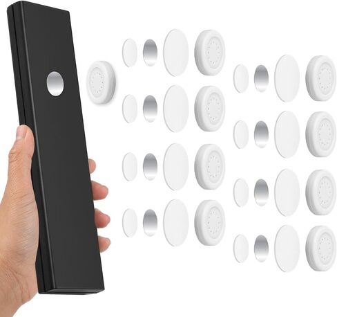 Prasacco 8 Pieces Magnetic Remote Control Holder, Self-Adhesive Wall Mount Remote Holder Remote Control Organizers for Tv Backside as Well as Tv Fan and Air Conditioner Remote Controls in Saudi Arabia