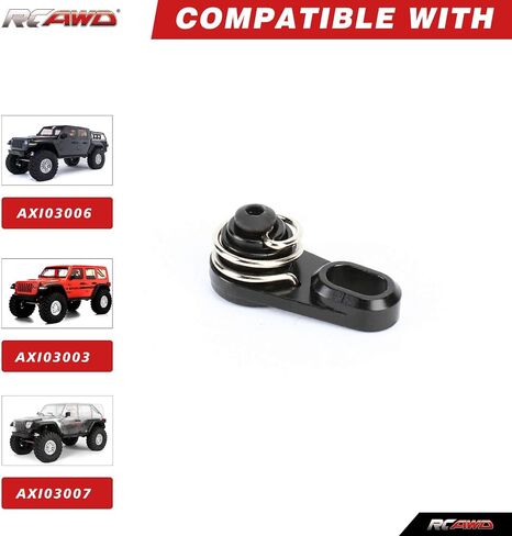 RCAWD Adjustment Speed SCX10 III Servo Arm 20T for 1/10 Axial SCX10 III Dig 2-Speed Arm & Shaft Set Servo Horn Upgrades Part Titanium in Saudi Arabia