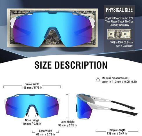 DUCO الدراجات النظارات الشمسية للرجال النساء نظارات شمسية رياضية الأشعة فوق البنفسجية 400 حماية TR90 البيسبول القيادة الصيد نظارات شمسية 0038 in Kuwait