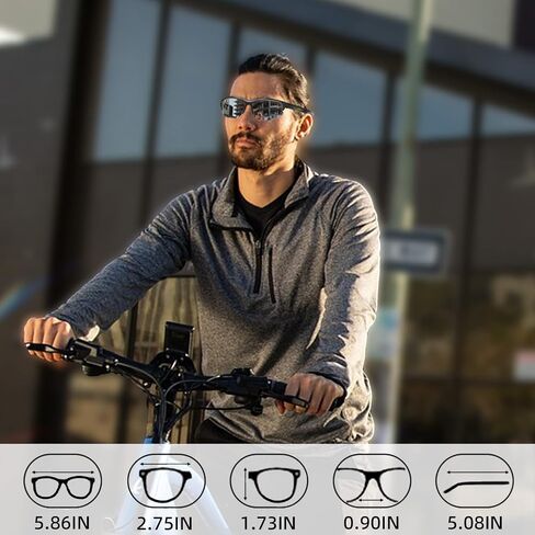 SHUOLIYAN Polarized Baseball Sunglasses For Men Women, Cycling Glasses For Cycling Baseball Golf Fishing Driving Running in Saudi Arabia