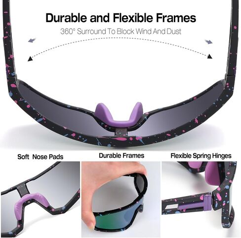 SummerLight Youth Polarized Sunglasses for Men Women, Teenager Sports Baseball Cycling Running Glasses in Saudi Arabia